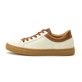 GABRIELLE low sneaker - white/cuoio collar