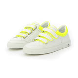 VICTOIRE low sneaker - white/fluo yellow collar