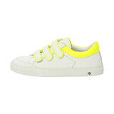 VICTOIRE low sneaker - white/fluo yellow collar