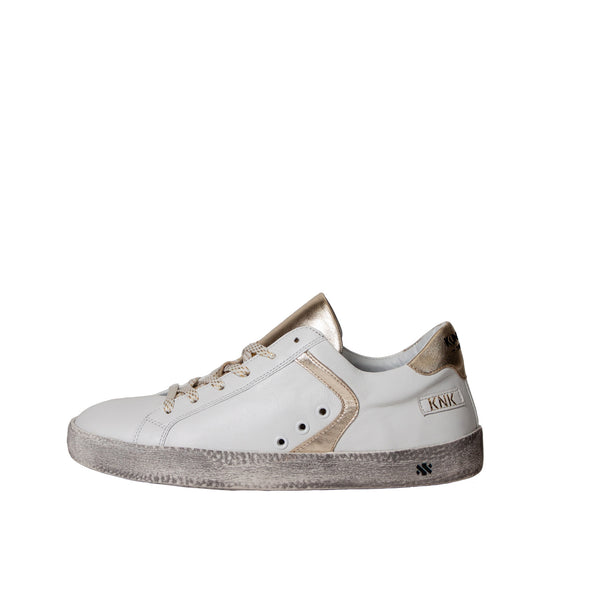 ALEX low sneaker - white/gold collar