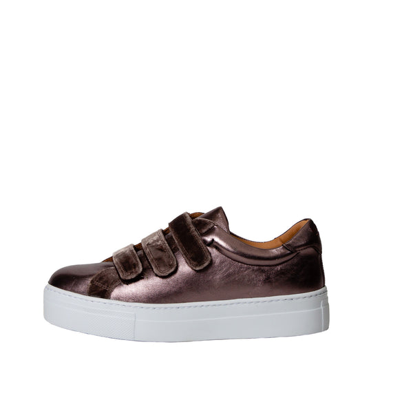 RIKKIE platform sneaker - dark shiny purple