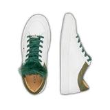 GABRIELLE low sneaker - white/khaki collar