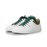 GABRIELLE low sneaker - white/khaki collar