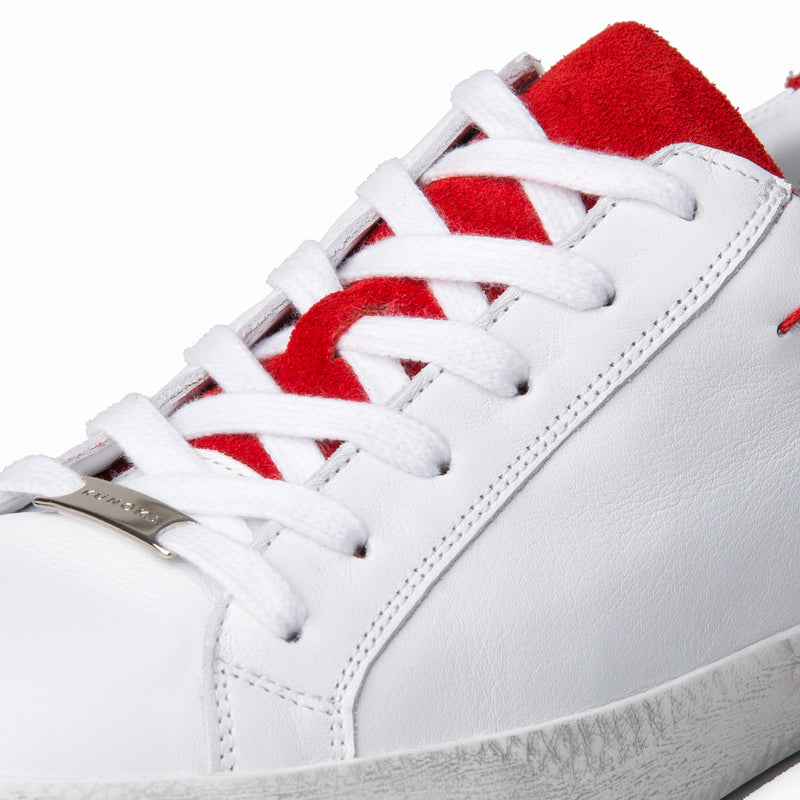 ALEX low sneaker - white/red collar