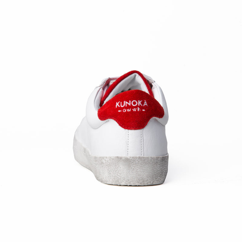 ALEX low sneaker - white/red collar