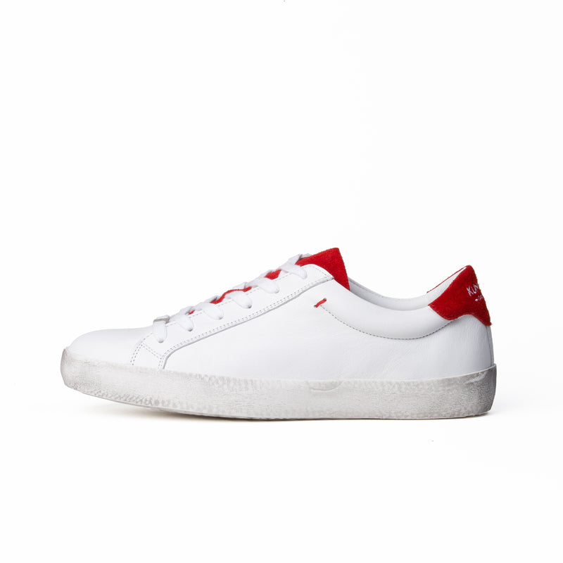 ALEX low sneaker - white/red collar